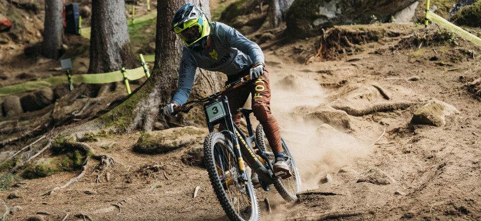 Christian Hauser punterà al podio nel Downhill di domani (Foto di Daniele Molineris) Christian Hauser punterà al podio nel Downhill di domani (Foto di Daniele Molineris)